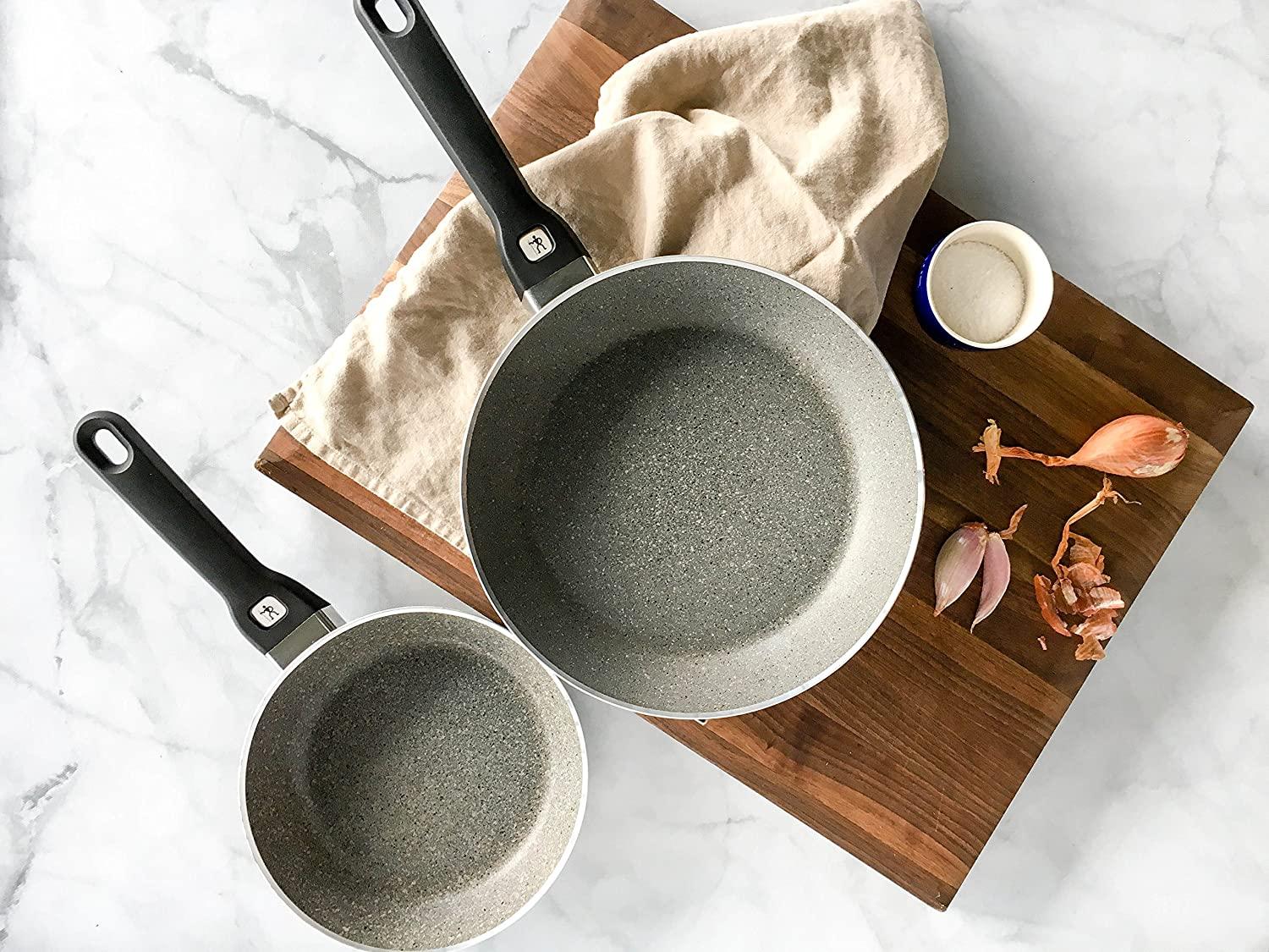 J.A. Henckels International Tuscany 2-pc 8-inch & 10-inch Aluminum Nonstick Fry Pan Set - Granite