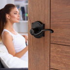 PrestiMadrina Venetian Bronze Entry Door Lever Featuring SmartKey Security