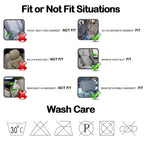 Universal Fit Car Seat Cover Full Set For Front And Rear 9 Pieces Pack Fit Most Cars