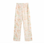 tie dye high waist loose trouser
