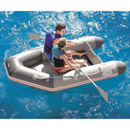 Hydro Force 110 Inch Inflatable Boat Set with Oars and Pump (2 Pack)