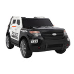 Zimtown Kids Ride On Car Off-Road Police Electric Car Double Drive 12V Battery Motorized Vehicles Children's Best Toy Car Safe w/ Remote Control, 3 Speeds, Music, Seat Belts, LED Lights