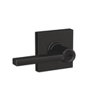 Custom Latitude Matte Black Collins Trim Keyed Entry Door Lever