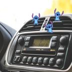 ZOSTLAND Cute Cartoon Car Air Vent Clip Decoration,Car Air Fresheners, Funny Car Vent Clip,Personalized Automotive Interior Decoration Accessories,Car Decor Gift for women,men (5pcs Stitch Dance)