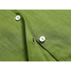vintage turn down collar short sleeve blouse