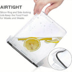 7pcs Airtight Food StoraContainers: BPA Plastic Canisters For Spaghetti, Dry Food, Flour &amp; Sugar - Includes Labels!