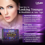 3X CellLabs Premium Sheep Placenta Stem Cell Opal GS 15,000mg with Astaxanthin, Lycopene, Olive Fruit, Grape Seed Oil for Visible Anti-Aging, Improve fine Lines, Reduce Wrinkle 6 Months Supply