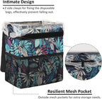 Vankor Trash Can for Car, Trash Bag Bin Hanging Waterproof Automotive Leak Proof Vehicle Garbage Cans Colorful Leaves