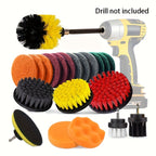 5/8/22pcs, Drill Brush Attachment Set, 7 Pack 1/4in Power Scrubber Brush + Extend Long Attachment, Brush Drill Attachment, Power Cleaning Scrub Brush For Bathroom, Tub, Tile, Corner, Floor