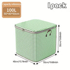 180-liter Houndstooth Bag Clothes LarCapacity Household Quilt Bag Moving Bag PacMoisture-proof Bag For PacClothes