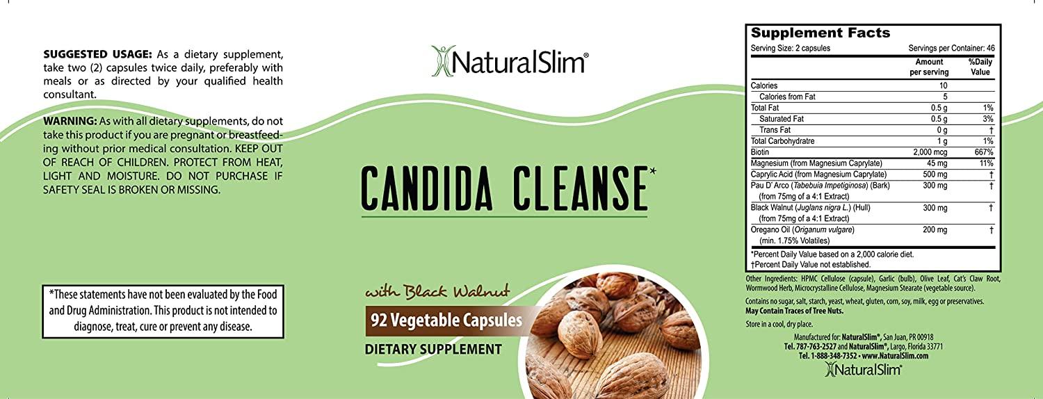 NaturalSlim Candiseptic Kit with Probiotics for Colon Detox & Cleanse - Immune System & Metabolism Support Kit (3 Pack)