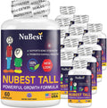 NuBest Tall 60 Capsules - Powerful Bone Growth Formula - Peak Bone Strength Capsules- Herbal Bone Health Supplement - for People Who Don’t Drink Milk Daily (Pack of 12)