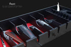 Professional Countertop Tray Station Organizer 8 Black