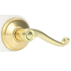 Flair Bright Brass PassaHall/Closet Door Lever