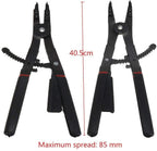 CHUNSHENN Pliers, Pliers 16 Inch 2Pcs LarCirclip Snap Ring Pliers Set Retaining Ring Ratcheting with Xtra Tips Multifunction tool Hand Tools Safe