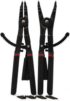 CHUNSHENN Pliers, Pliers 16 Inch 2Pcs LarCirclip Snap Ring Pliers Set Retaining Ring Ratcheting with Xtra Tips Multifunction tool Hand Tools Safe