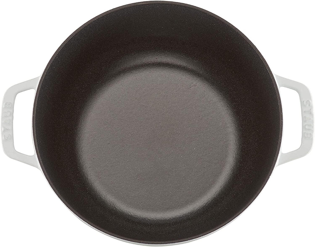 Staub Cast Iron 3.75-qt Essential French Oven - White, Made in France