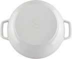 Staub Cast Iron 3.75-qt Essential French Oven - White, Made in France