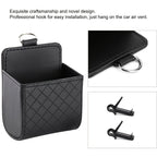 Car Air Vent Hanging StoraBox Mobile Phone Bag PU Leather Car Mobile Phone Holder Car Interior Accessories