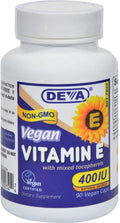 Deva Vegan Vitamins Vit E 400Iu Mixed Tocop. 90 Vcap12