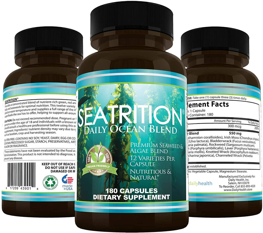 Daily Health, Seatrition 6 Bottles 1080 Capsules