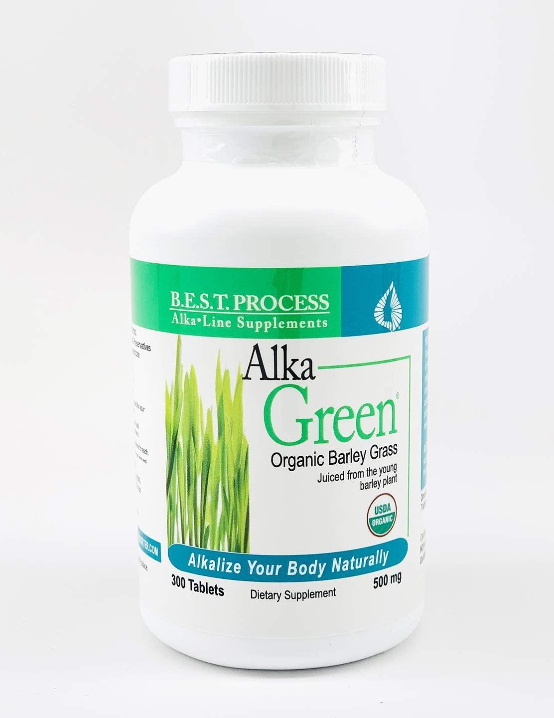 Alka•Green Tablets (12 Pack) Morter HealthSystem Best Process Alkaline — Nutrient Dense Organic Barley Grass Supplement — Natural Source of Enzymes & Amino Acids