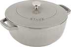 Staub Cast Iron 3.75-qt Essential French Oven - Graphite Grey, Made in France