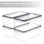 Organize Your Kitchen Pantry with These 3.2L Airtight Plastic StoraContainers - BPA &amp; Labeless!