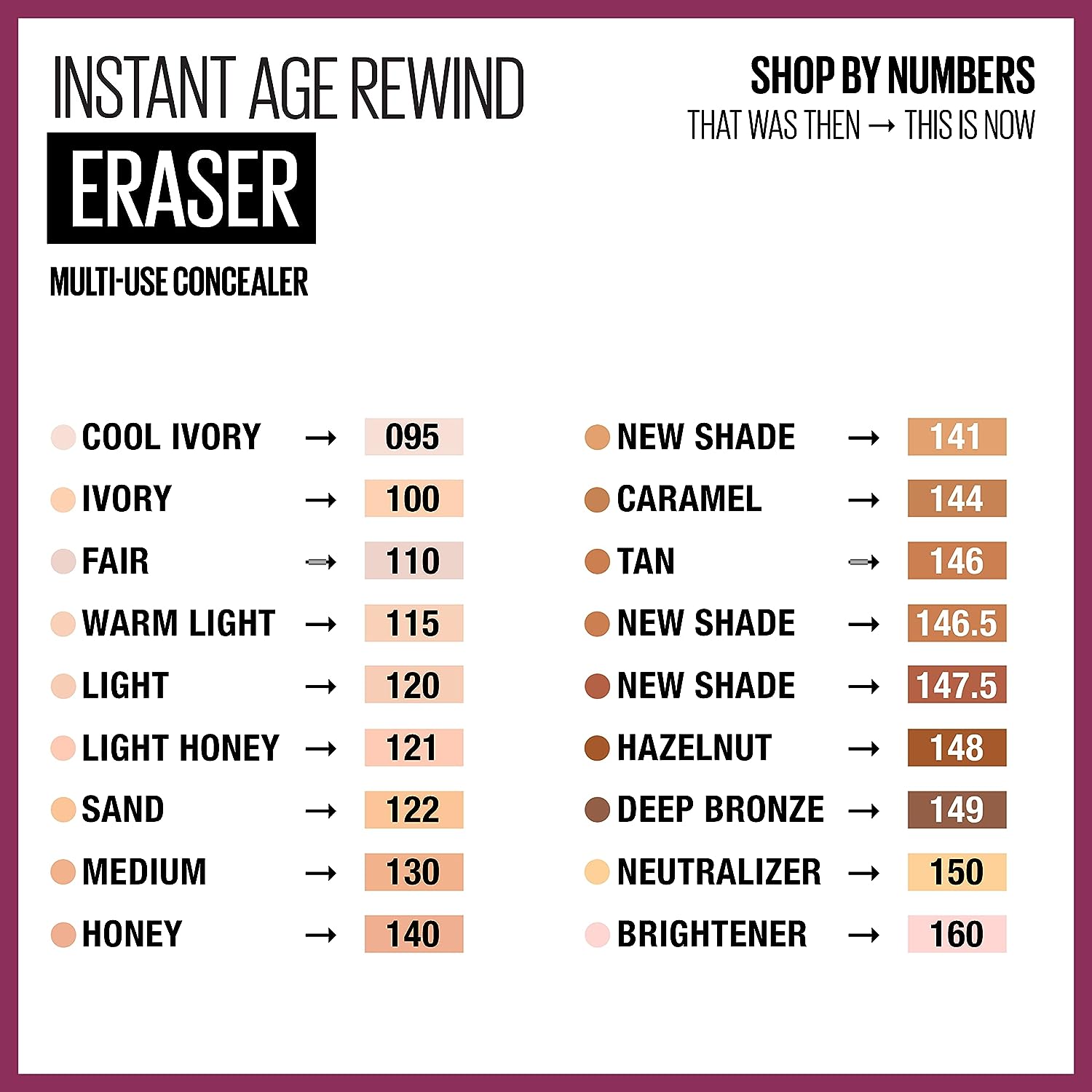 Maybelline Instant Age Rewind Eraser Dark Circles Treatment Multi-Use Concealer, 146, 1 Count (Packaging May Vary)