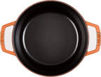 Staub Cast Iron 2.75-qt Round Cocotte - Burnt Orange, Made in France