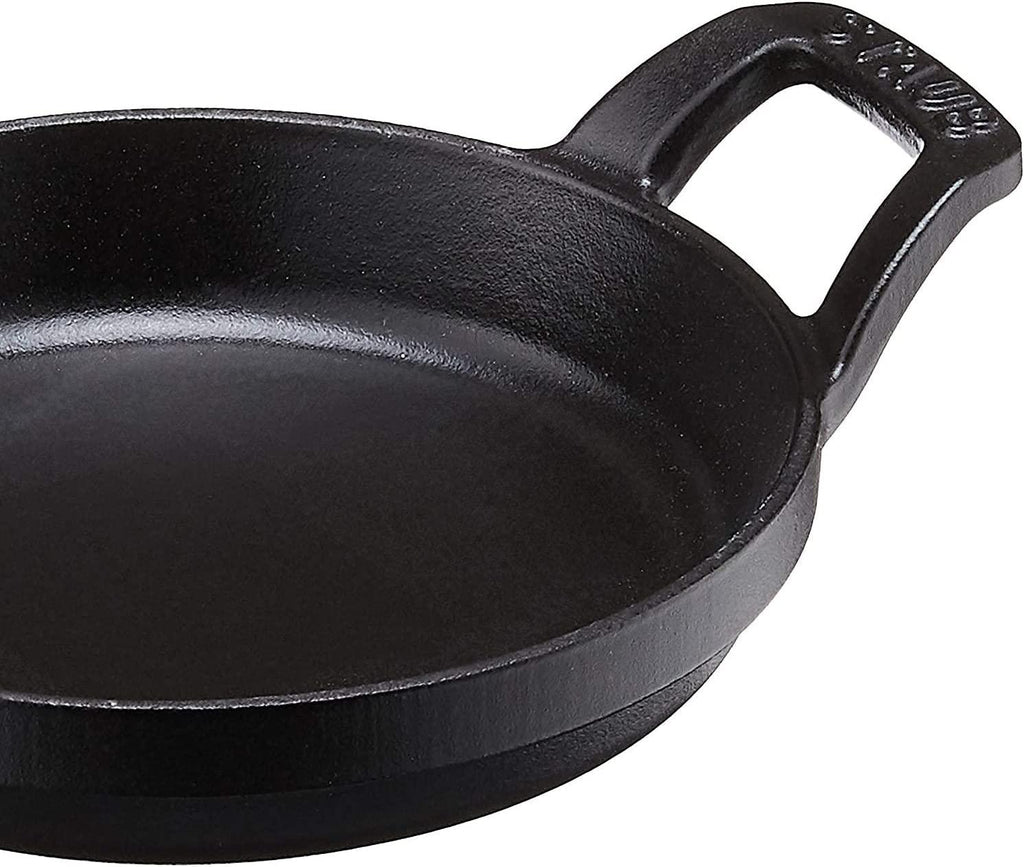 Staub Cast Iron 6-inch Round Gratin Baking Dish - Matte Black, Made in France