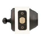 PrestiCarnaby Venetian Bronze Exterior Entry Knob and Single Cylinder Deadbolt Combo Pack Featuring SmartKey Security