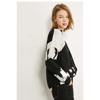 v-neck loose cardigan