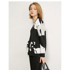 v-neck loose cardigan
