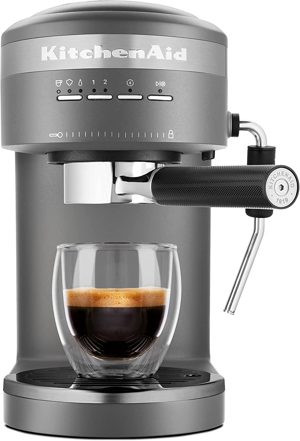 KitchenAid Semi-Automatic Espresso Machine KES6403, Matte Charcoal Grey