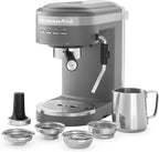 KitchenAid Semi-Automatic Espresso Machine KES6403, Matte Charcoal Grey