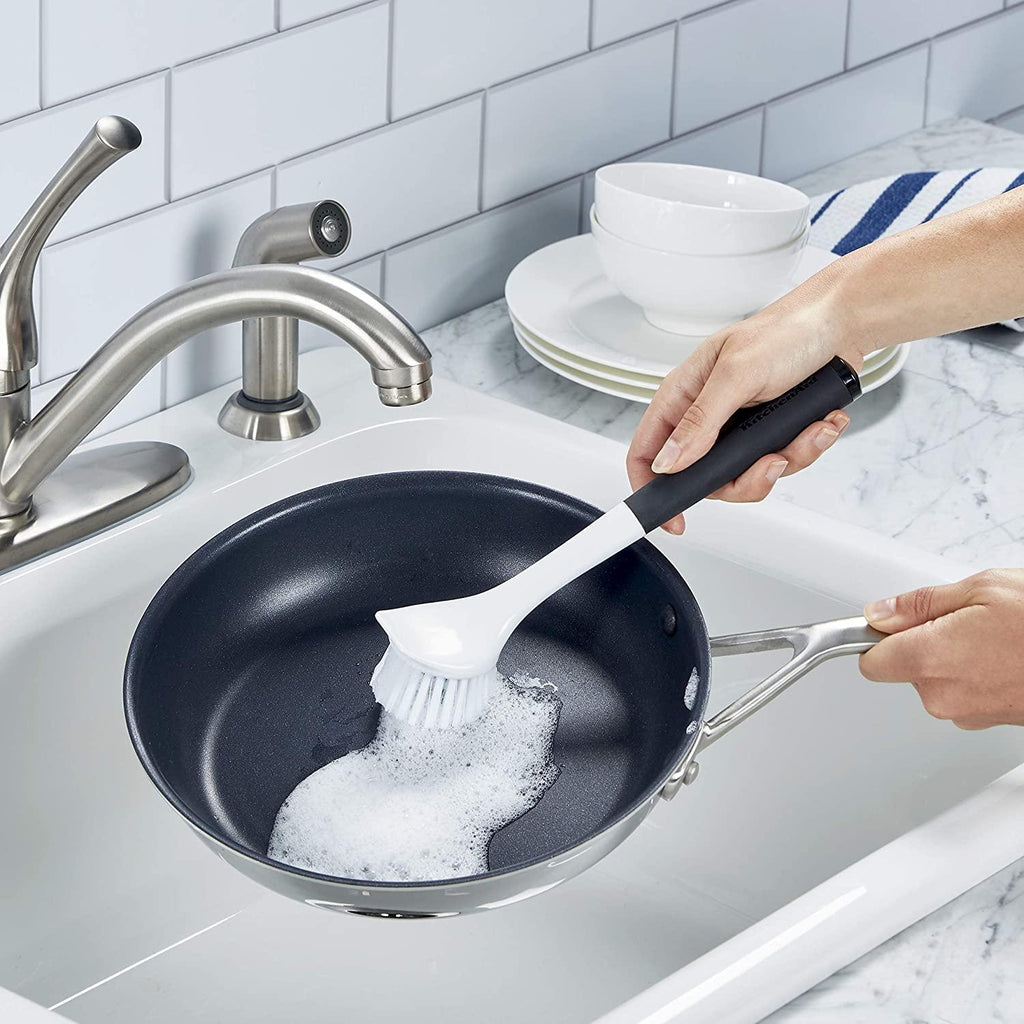 KitchenAid - KE825OHBA KitchenAid Pot and Pan Plastic Sink Brush, one size, Black
