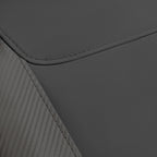 Flying Banner car seat Covers Protects Water Proof Faux Leather Carbon Fiber Fronts Gray Gray