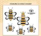Ventilated Beekeeping Suit and Bee Family Stickers - YKK Metal Zippers - Men & Women - Total Protection - Self-Supporting Round Veil for Beekeepers - Easily Take On & Off - 8 Pockets (Large)