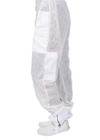 Ventilated Beekeeping Suit and Bee Family Stickers - YKK Metal Zippers - Men & Women - Total Protection - Self-Supporting Round Veil for Beekeepers - Easily Take On & Off - 8 Pockets (Large)
