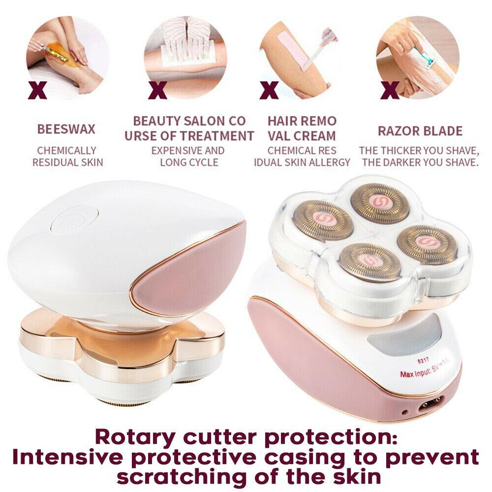 Electric Dry Women Lady Body Hair Remover Cutter Safety Painless Epilator AU