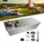 Drop In Ice Chest 36’’L x 18’’W x 14’’H 304  Steel Drop In Cooler