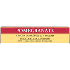 Burt's Bees Lip Balm, Moisturizing Lip Care, All Natural, Original Beeswax with Vitamin E &amp; Peppermint Oil (4 Pack)