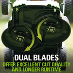 Greenworks 40V 20-Inch Cordless (2-In-1) Push Lawn Mower, 4.0Ah + 2.0Ah Battery and Charger Included 25302