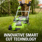 Greenworks 40V 20-Inch Cordless (2-In-1) Push Lawn Mower, 4.0Ah + 2.0Ah Battery and Charger Included 25302