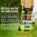 Greenworks 40V 20-Inch Cordless (2-In-1) Push Lawn Mower, 4.0Ah + 2.0Ah Battery and Charger Included 25302