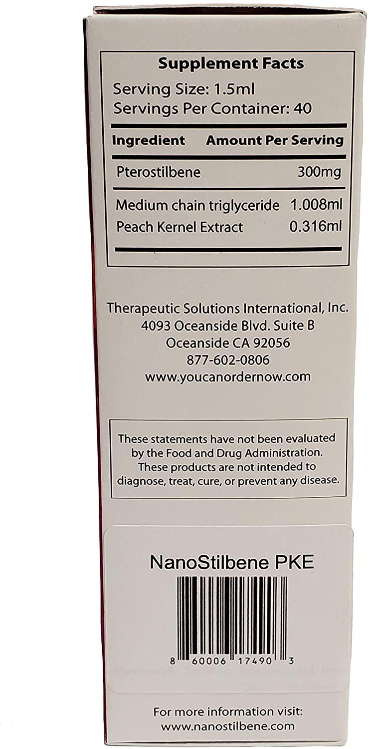 NanoStilbene - All Natural Immune Booster, Powerful Antioxidant and Anti-Inflammatory Benefits, Improve Daily Brain Function, 300mg Pterostilbene