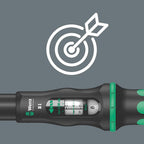 WClick-Torque B 1 torque wrench with reversible ratchet, 3/8" x 10-50 Nm, black/green