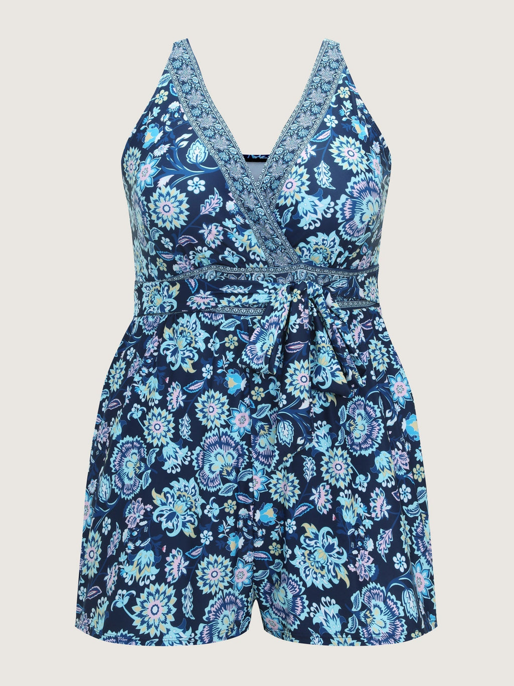 Floral Escape Pockets One-Piece Swimsuit