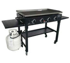 36 Inch 4-Burner Propane Outdoor Flat Tap Griddle